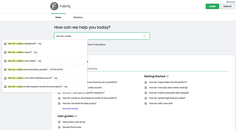 Fabriq Support Portal